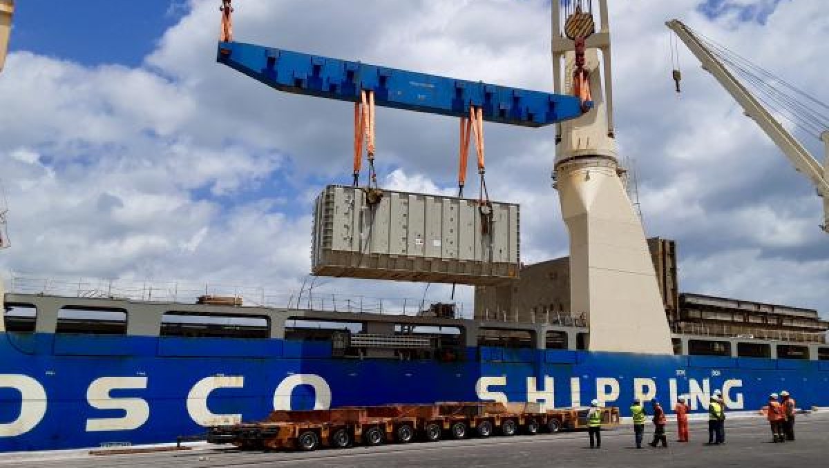 Porto do Itaqui desembarca carga destinada a projeto elétrico